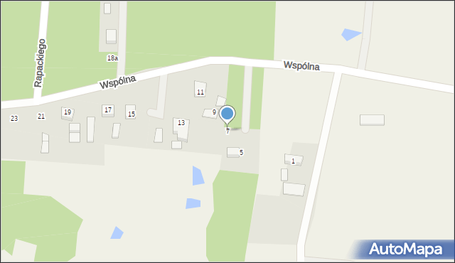 Wilczynek, Wspólna, 7, mapa Wilczynek