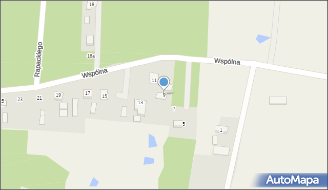 Wilczynek, Wspólna, 9, mapa Wilczynek