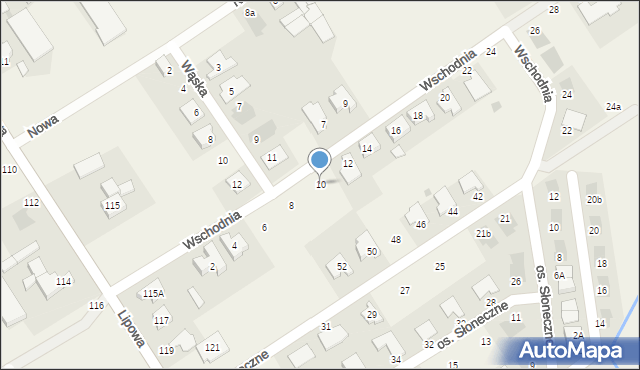 Wilkowice, Wschodnia, 10, mapa Wilkowice