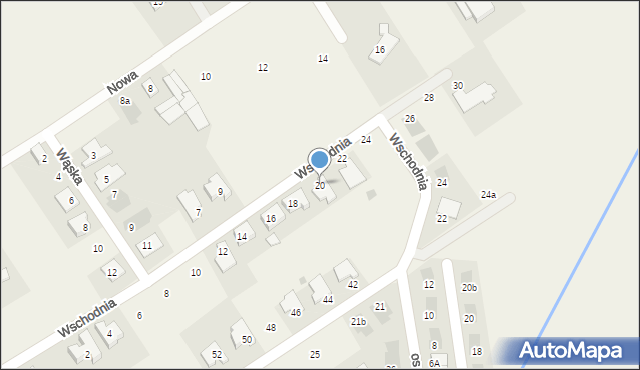 Wilkowice, Wschodnia, 20, mapa Wilkowice