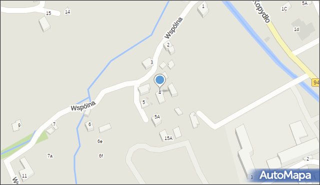 Wisła, Wspólna, 4, mapa Wisła