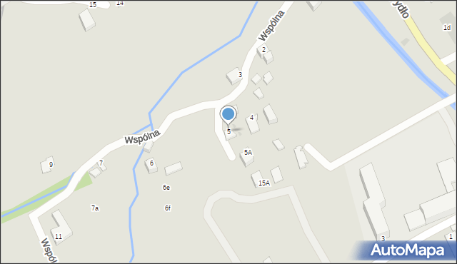 Wisła, Wspólna, 5, mapa Wisła