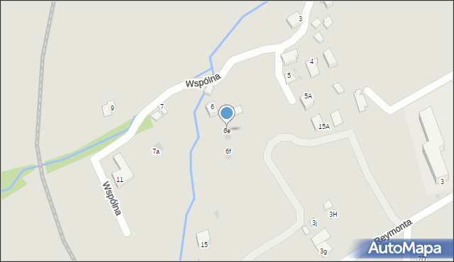 Wisła, Wspólna, 6e, mapa Wisła