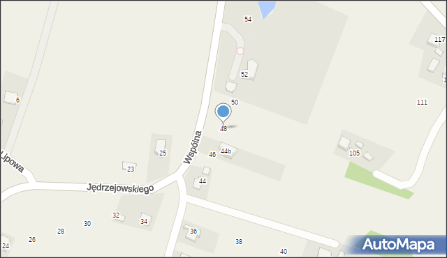 Witkowice, Wspólna, 48, mapa Witkowice