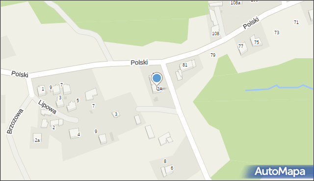 Włosań, Wspólna, 4, mapa Włosań