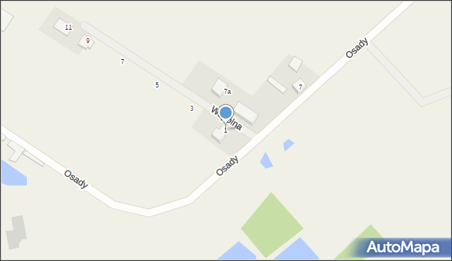 Włoszakowice, Wspólna, 1, mapa Włoszakowice