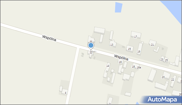 Wojcieszyce, Wspólna, 12, mapa Wojcieszyce