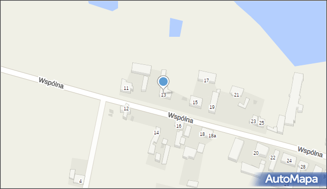 Wojcieszyce, Wspólna, 13, mapa Wojcieszyce