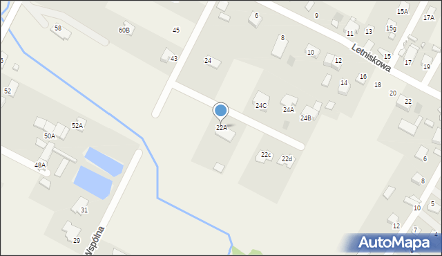 Wola Kopcowa, Wspólna, 22A, mapa Wola Kopcowa