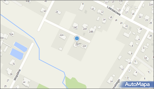 Wola Kopcowa, Wspólna, 22c, mapa Wola Kopcowa