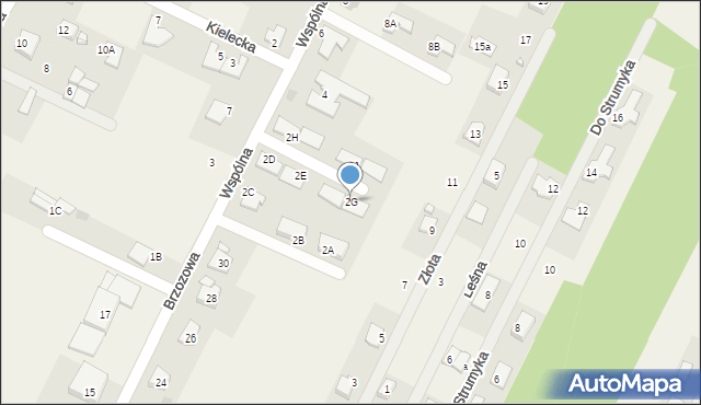 Wola Kopcowa, Wspólna, 2G, mapa Wola Kopcowa