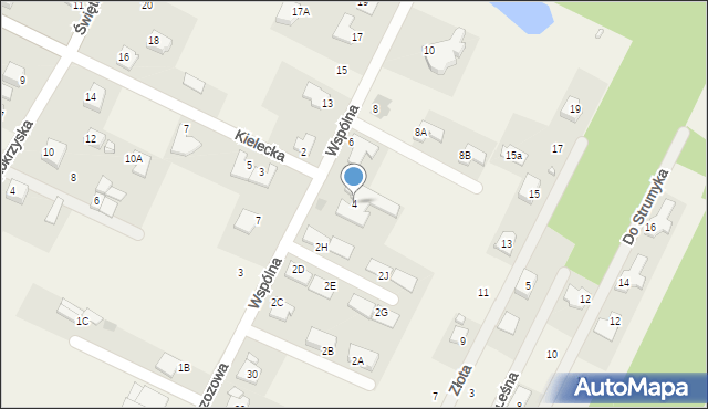 Wola Kopcowa, Wspólna, 4, mapa Wola Kopcowa