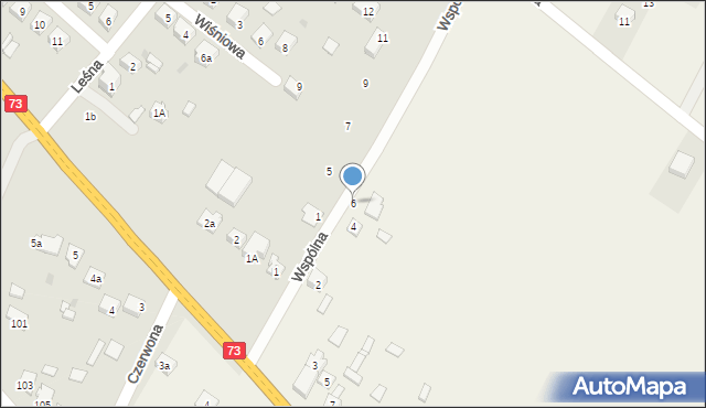 Wola Morawicka, Wspólna, 6, mapa Wola Morawicka