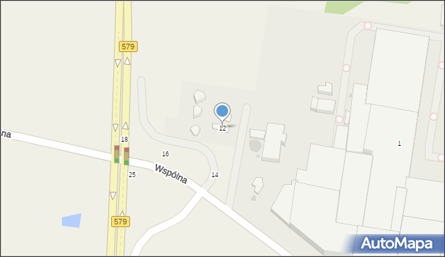 Wólka Grodziska, Wspólna, 12, mapa Wólka Grodziska