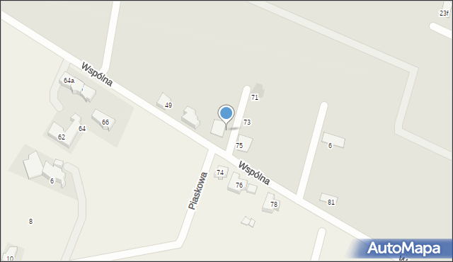 Wrocław, Wspólna, 65, mapa Wrocławia