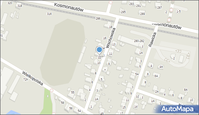 Wrocław, Wschowska, 12, mapa Wrocławia