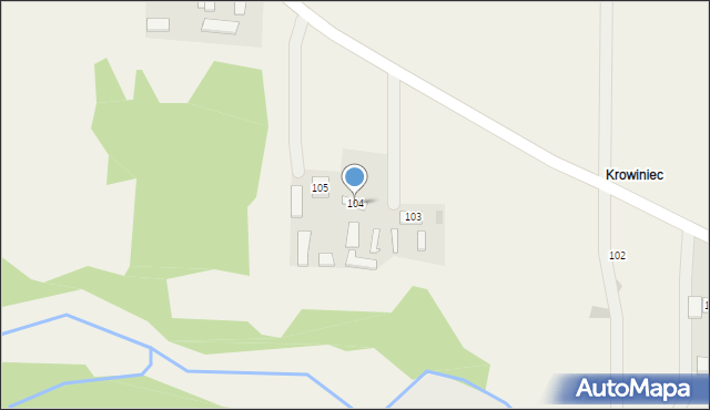 Wszachów, Wszachów, 104, mapa Wszachów