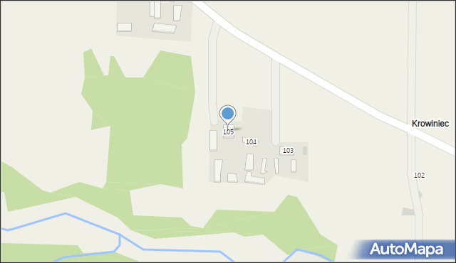 Wszachów, Wszachów, 105, mapa Wszachów