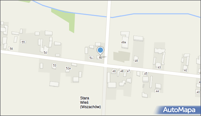 Wszachów, Wszachów, 50, mapa Wszachów