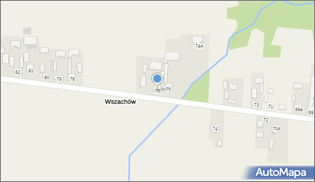 Wszachów, Wszachów, 76, mapa Wszachów