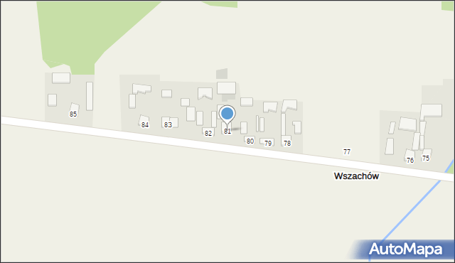 Wszachów, Wszachów, 81, mapa Wszachów