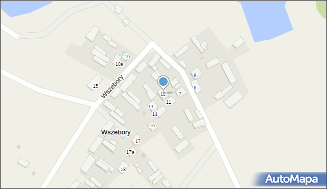 Wszebory, Wszebory, 12, mapa Wszebory