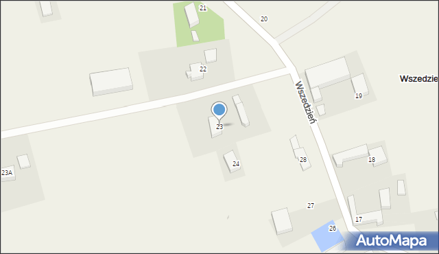 Wszedzień, Wszedzień, 23, mapa Wszedzień