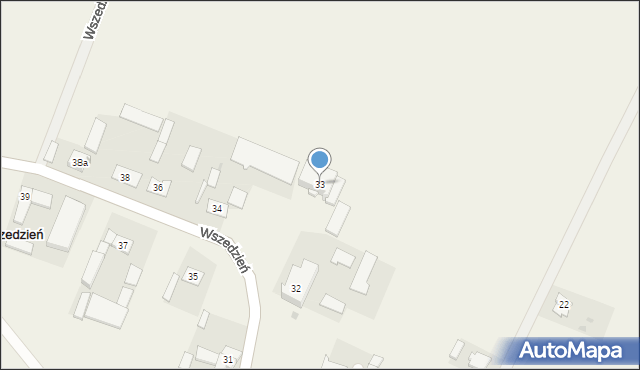 Wszedzień, Wszedzień, 33, mapa Wszedzień