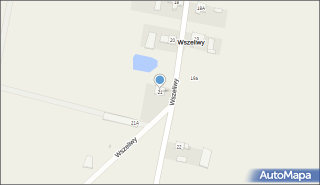 Wszeliwy, Wszeliwy, 21, mapa Wszeliwy