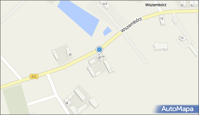 Wszembórz, Wszembórz, 40, mapa Wszembórz