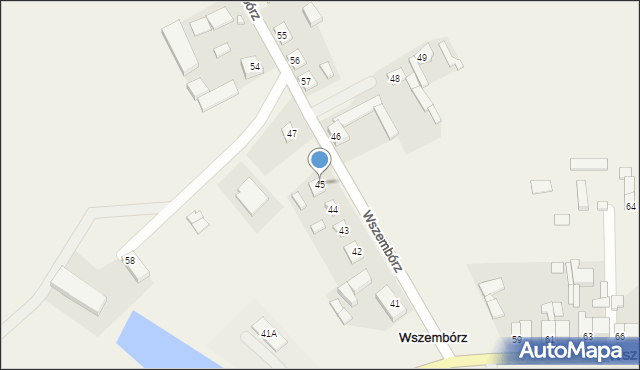 Wszembórz, Wszembórz, 45, mapa Wszembórz