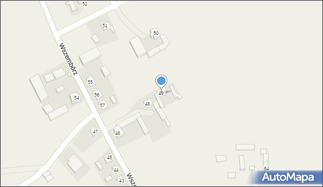 Wszembórz, Wszembórz, 49, mapa Wszembórz