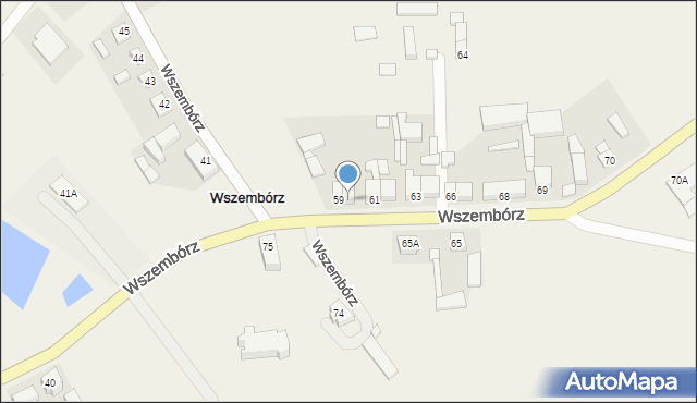 Wszembórz, Wszembórz, 60, mapa Wszembórz