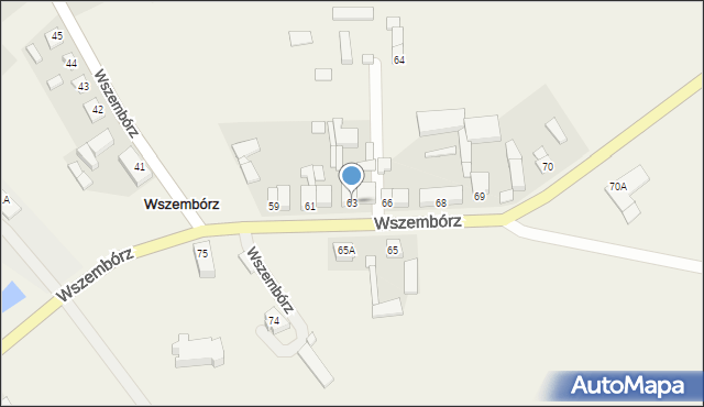 Wszembórz, Wszembórz, 63, mapa Wszembórz