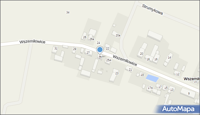 Wszemiłowice, Wszemiłowice, 25, mapa Wszemiłowice