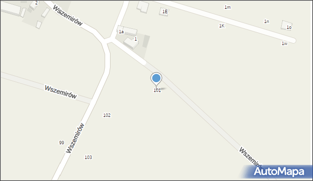 Wszemirów, Wszemirów, 101, mapa Wszemirów