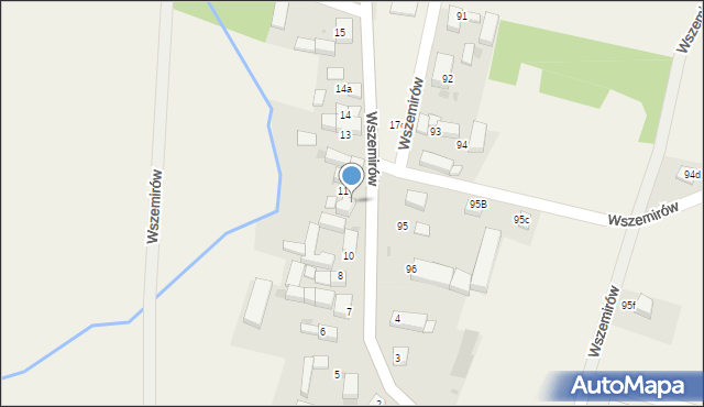Wszemirów, Wszemirów, 11A, mapa Wszemirów