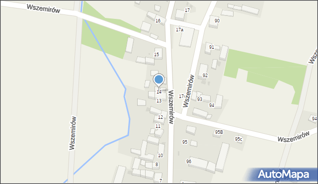 Wszemirów, Wszemirów, 14, mapa Wszemirów