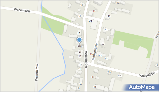 Wszemirów, Wszemirów, 14a, mapa Wszemirów