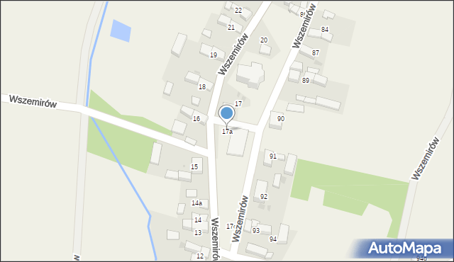 Wszemirów, Wszemirów, 17a, mapa Wszemirów