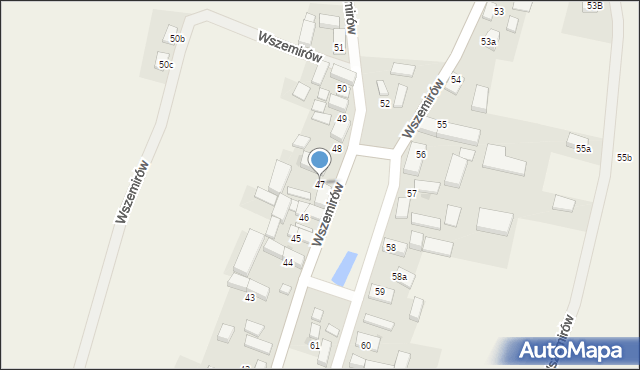 Wszemirów, Wszemirów, 47, mapa Wszemirów