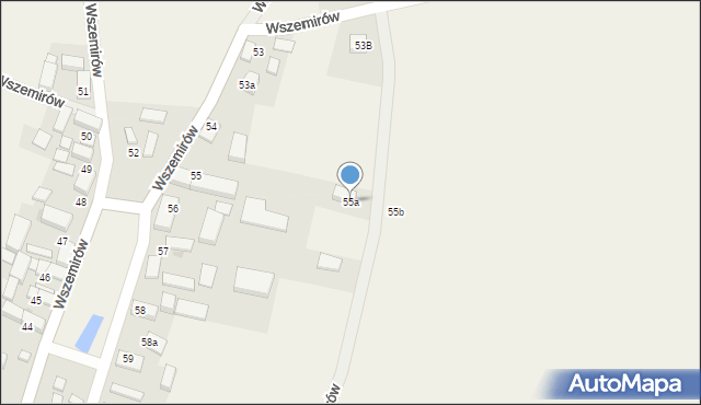 Wszemirów, Wszemirów, 55a, mapa Wszemirów