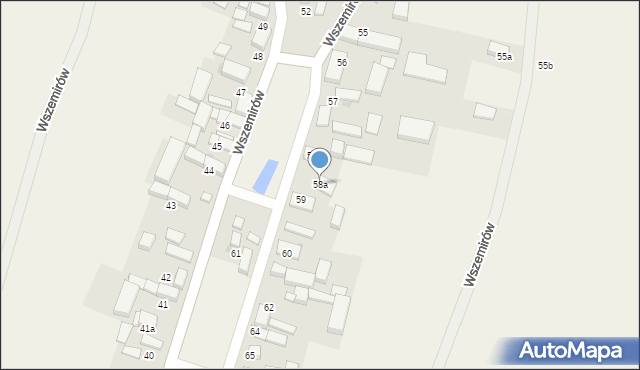 Wszemirów, Wszemirów, 58a, mapa Wszemirów