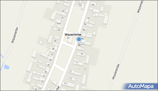Wszemirów, Wszemirów, 68, mapa Wszemirów
