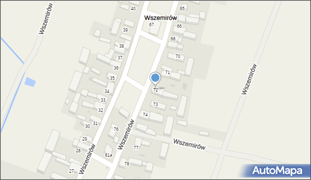 Wszemirów, Wszemirów, 72, mapa Wszemirów