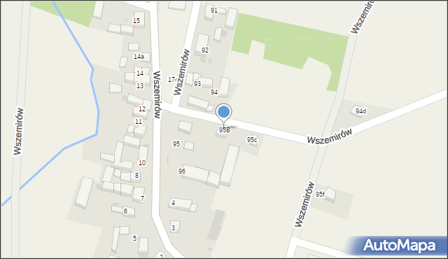 Wszemirów, Wszemirów, 95B, mapa Wszemirów