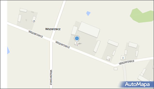 Wszerzecz, Wszerzecz, 1, mapa Wszerzecz