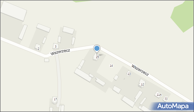 Wszerzecz, Wszerzecz, 16, mapa Wszerzecz