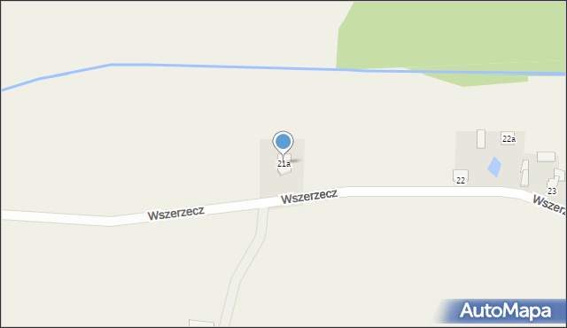 Wszerzecz, Wszerzecz, 21a, mapa Wszerzecz