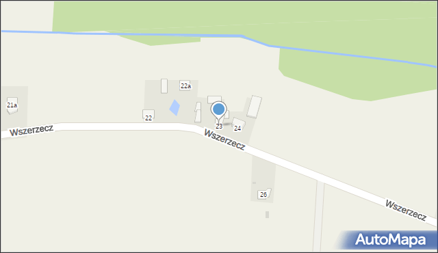 Wszerzecz, Wszerzecz, 23, mapa Wszerzecz